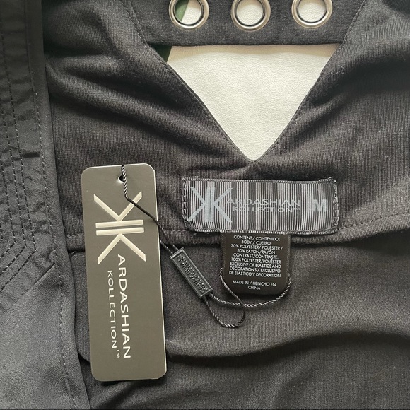 Kardashian Kollection Flowy, Embellished Tank Top Black M (Women’s) - Picture 3 of 8